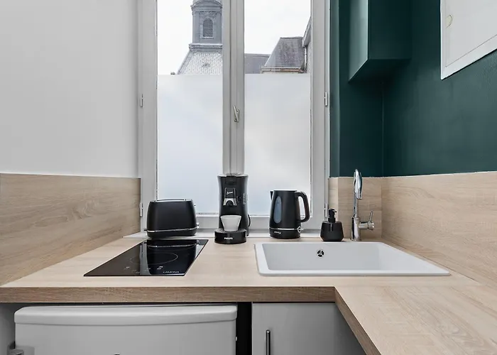 L'escale Normande - Terrasse - Gare Apartment *